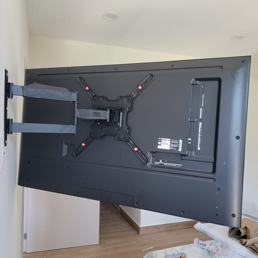 Instalación de soporte para TV, trabajo 4